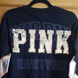 Sequin long sleeve shirt